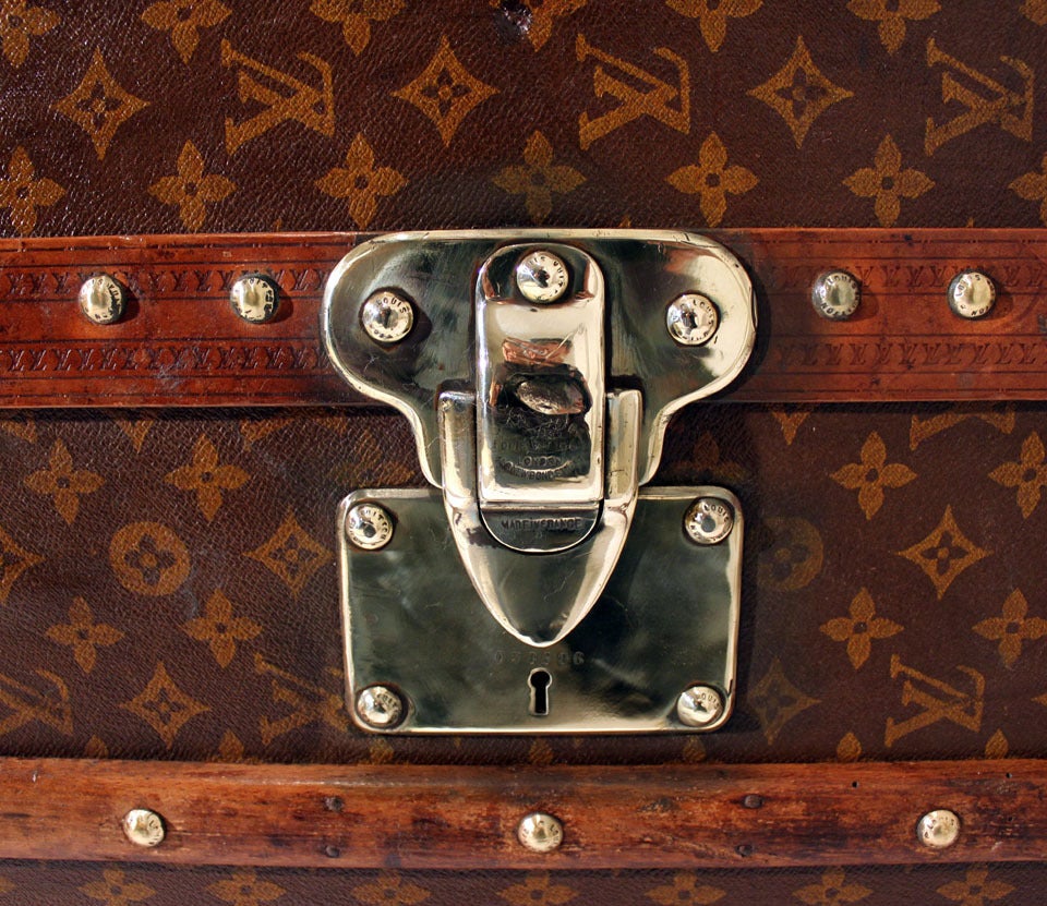 French Very Large Louis Vuitton Monogram Trunk