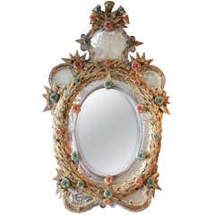 19th Century Venetian Glass Mirror