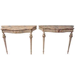 A Pair of 19th Century Console Tables