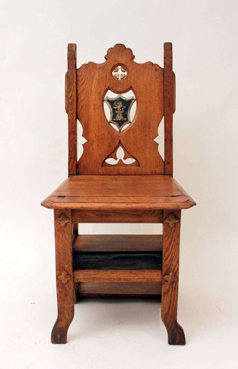 English 19th Century Metamorphic Library Chair