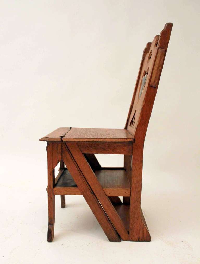 19th Century Metamorphic Library Chair 3