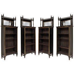 Antique A Set of Four Aesthetics Movement Bookcases