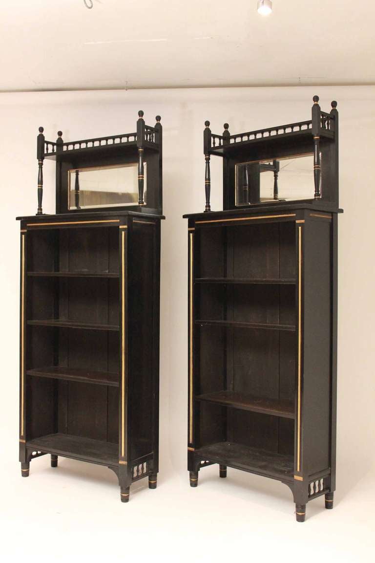 A Set of Four Aesthetics Movement Bookcases 4