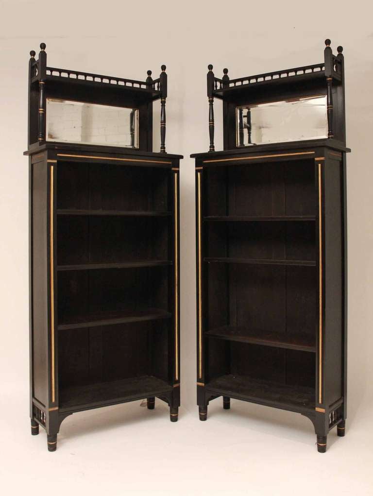 English A Set of Four Aesthetics Movement Bookcases