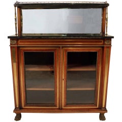Used Important English Regency Rosewood Cabinet 