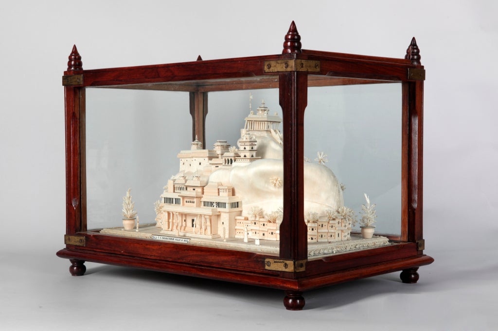 Rare Pith Model of Indian Temple