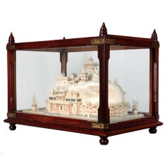 Rare Pith Model of Indian Temple