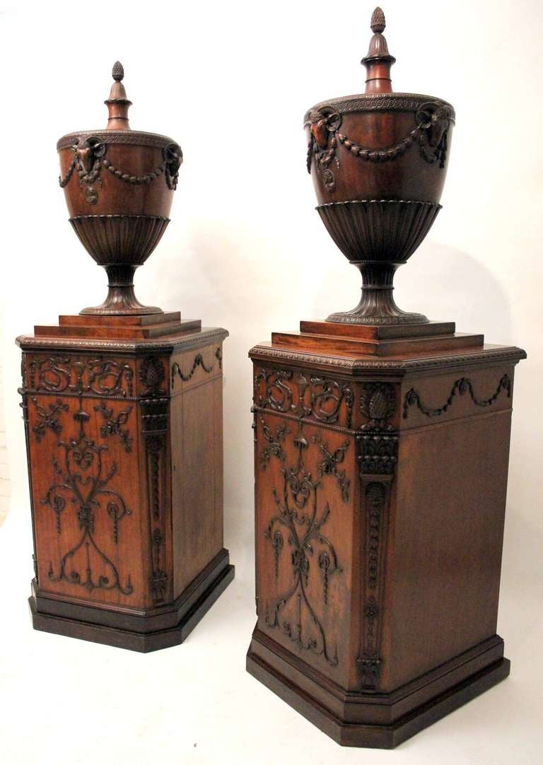 A Pair Of George III Pedestal Urns 1