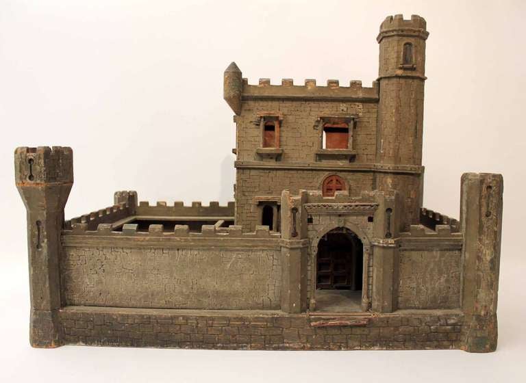 A Victorian Scratch Built Toy Castle