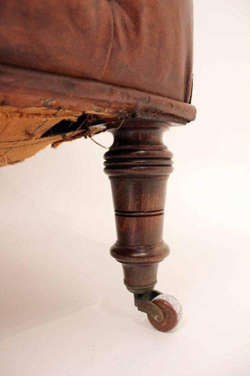 Pair of 19th Century Gentleman's Leather Club Chairs 3