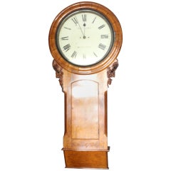 Huge Oak Victorian Wall Clock