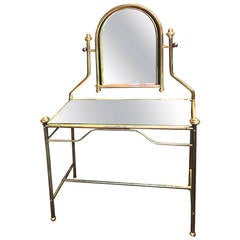 Antique French Brass Dressing Table