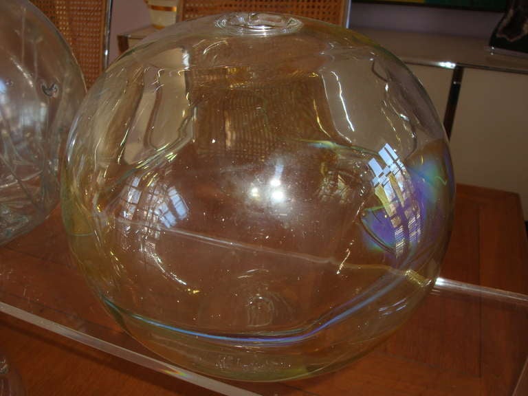 large glass spheres