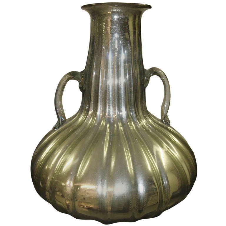 Mid-Century Mercury Glass Vase For Sale