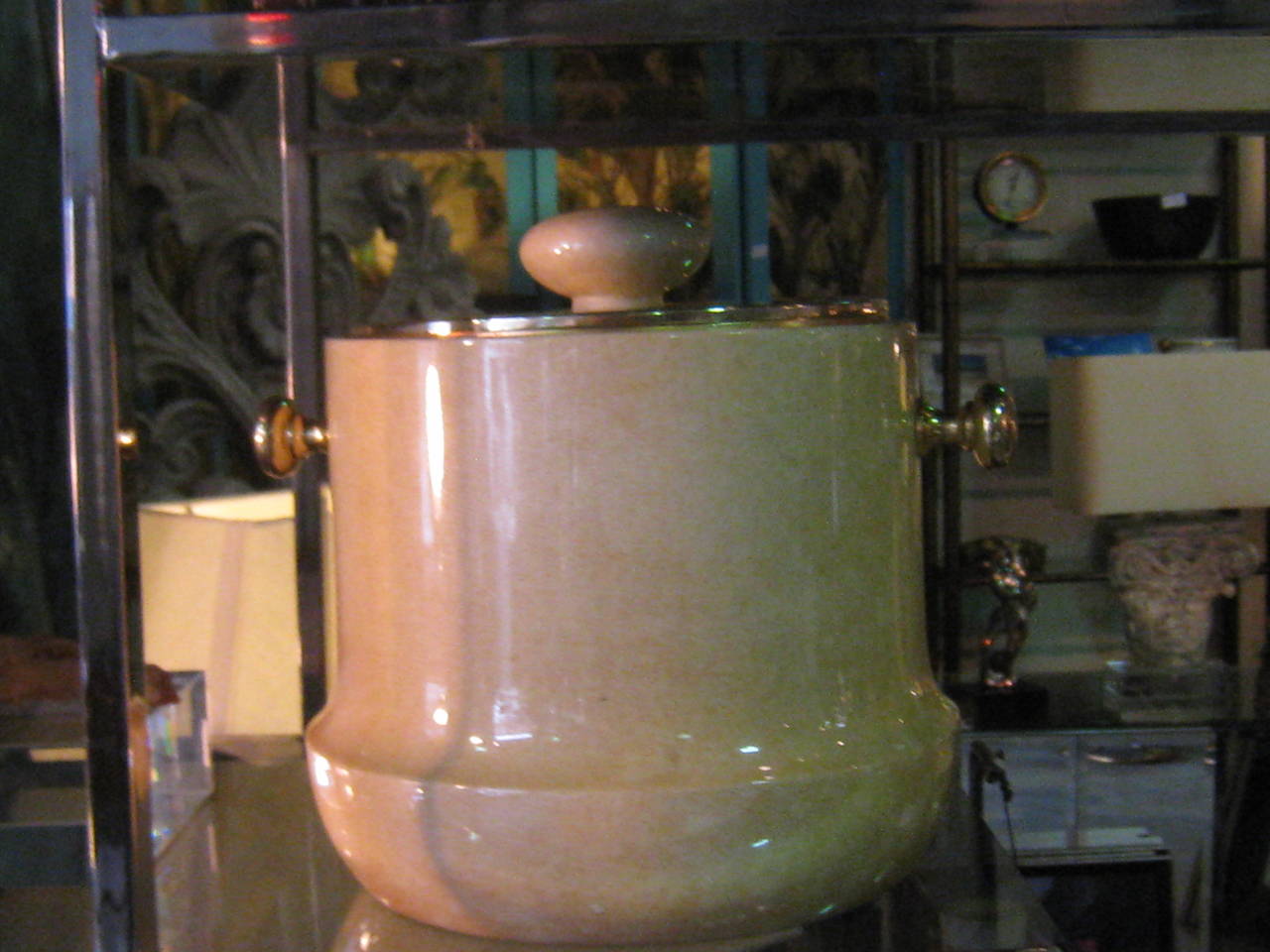 Aldo Tura Lacquered Ice Bucket In Excellent Condition In Chicago, IL