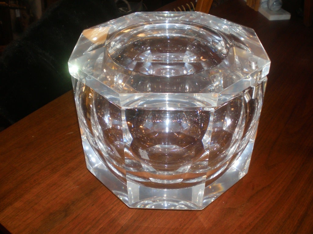 Extra Large Lucite Ice Bucket at 1stDibs