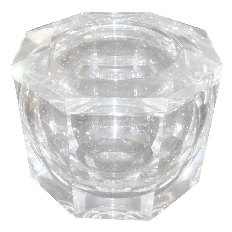Extra Large Lucite Ice Bucket at 1stDibs