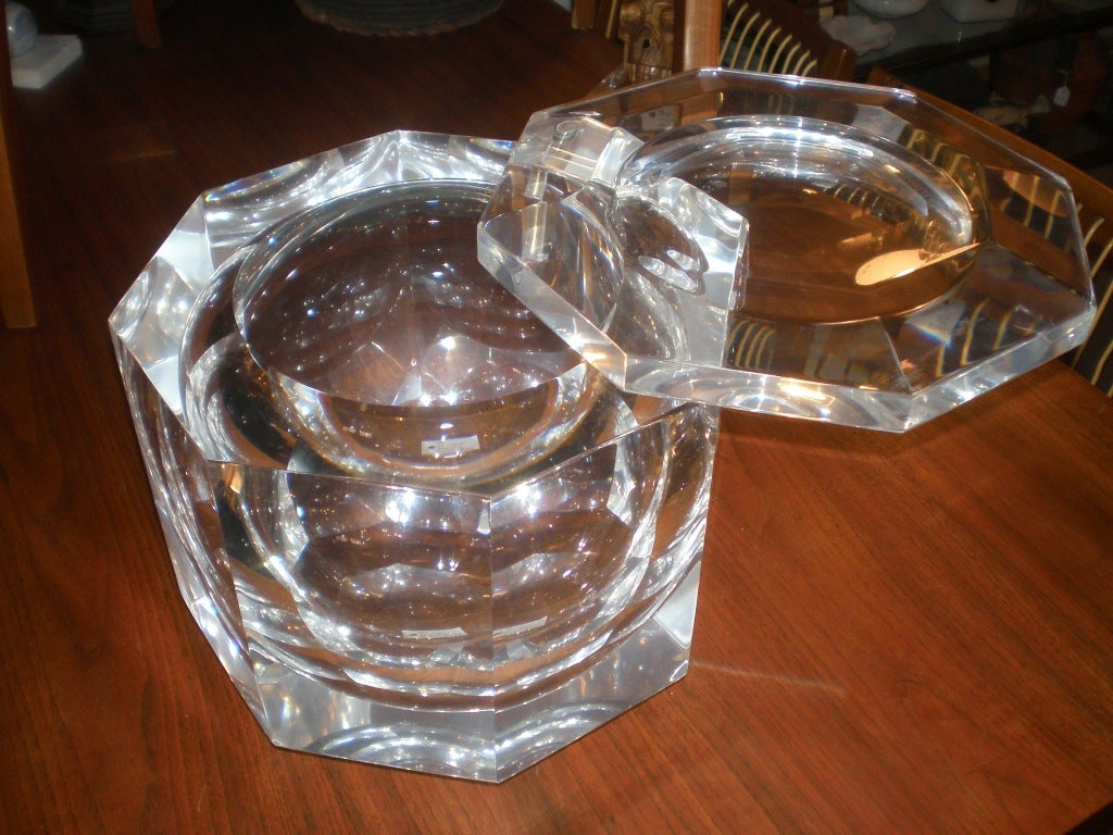 Extra Large Lucite Ice Bucket at 1stDibs