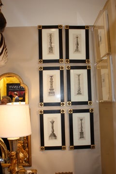 Antique Trow Bridge Candlestick Engravings