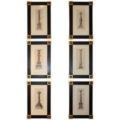 Gravures de chandeliers antiques du pont de la Trow Bridge