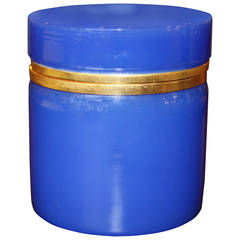 French Blue Opaline Box