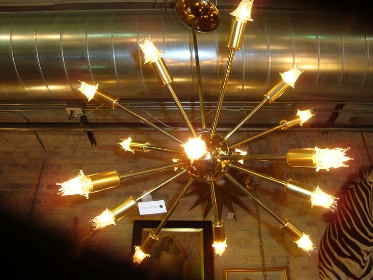 This is an 18 arm sputnik fixture from the 50s.