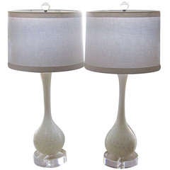 Pair of Murano lamps.