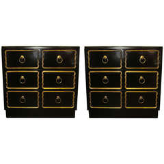 Pair of Dorothy Draper style Chests