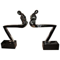 Mid-century Stainless Steel Sculpture