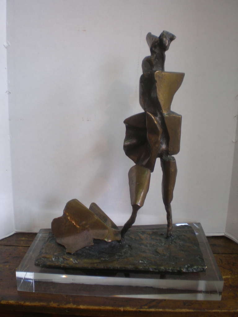 Modernist bronze sculpture by Abbott Pattison.