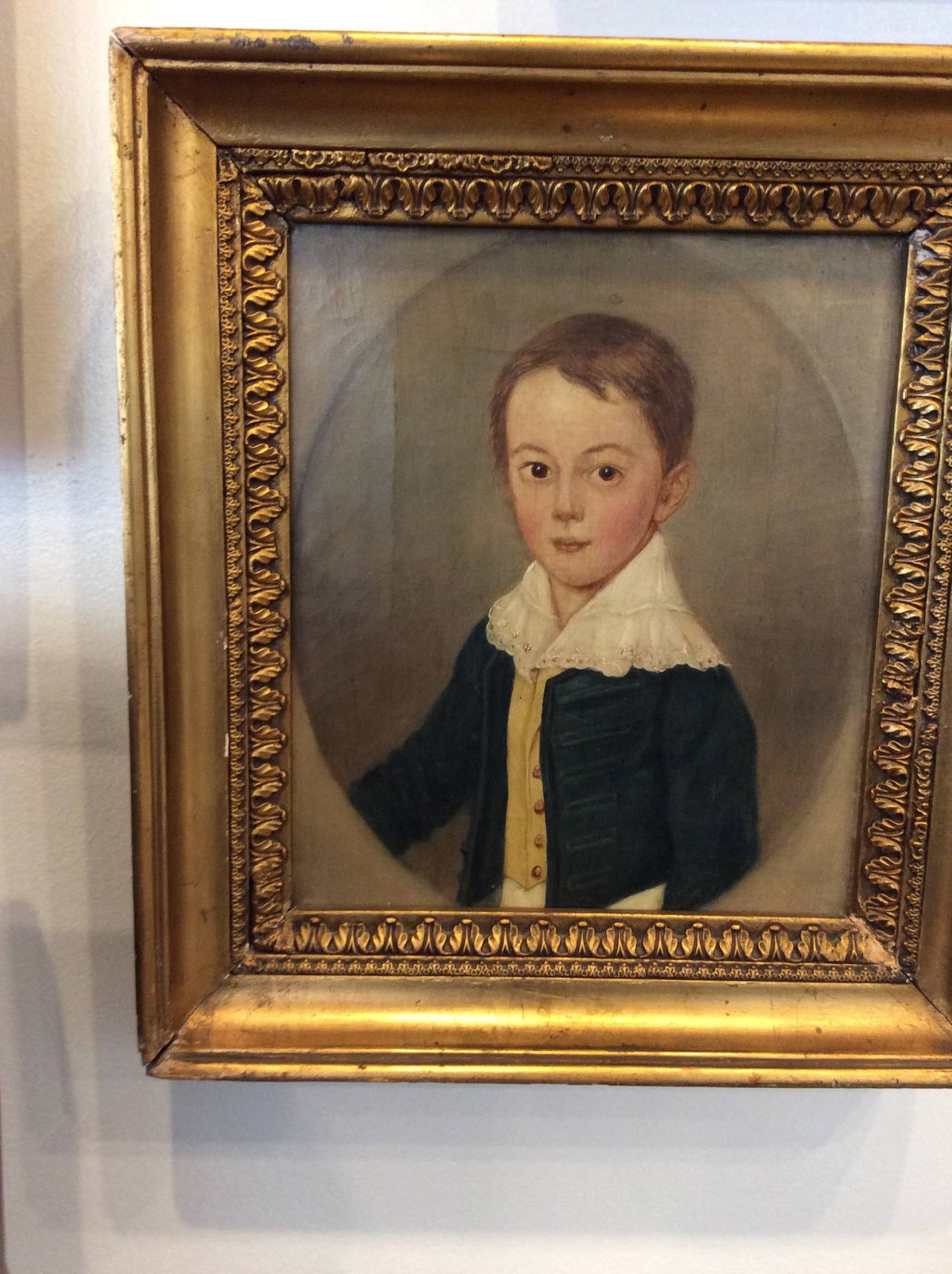 Set of Six Portraits of the Hildebrand Family, Biedermeier Era In Excellent Condition In Highland Park, IL