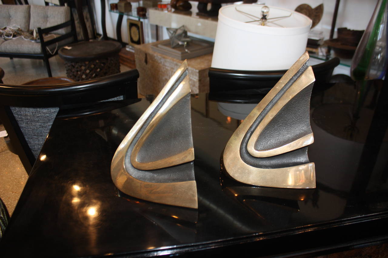 American B0b Bennett bronze bookends