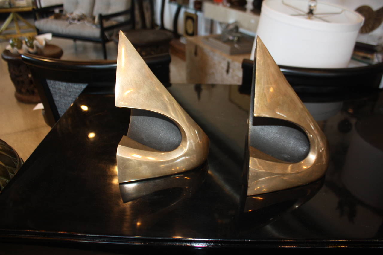 B0b Bennett bronze bookends In Excellent Condition In Highland Park, IL