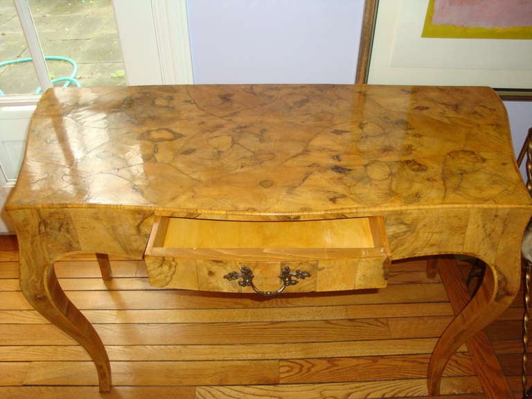 International Style Olive wood desk