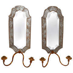 Pair of Maitland Smith candle sconces