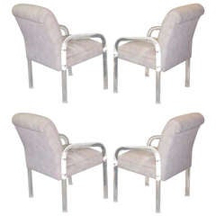 Four Leon Frost Lucite Chairs