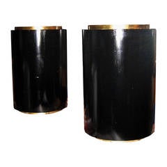 Richard Himmel Cylindrical Side Tables Richard Himmel Cylindrical Side Tables