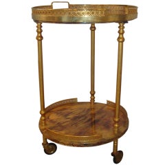 Aldo Tura Goat Skin Small Cart