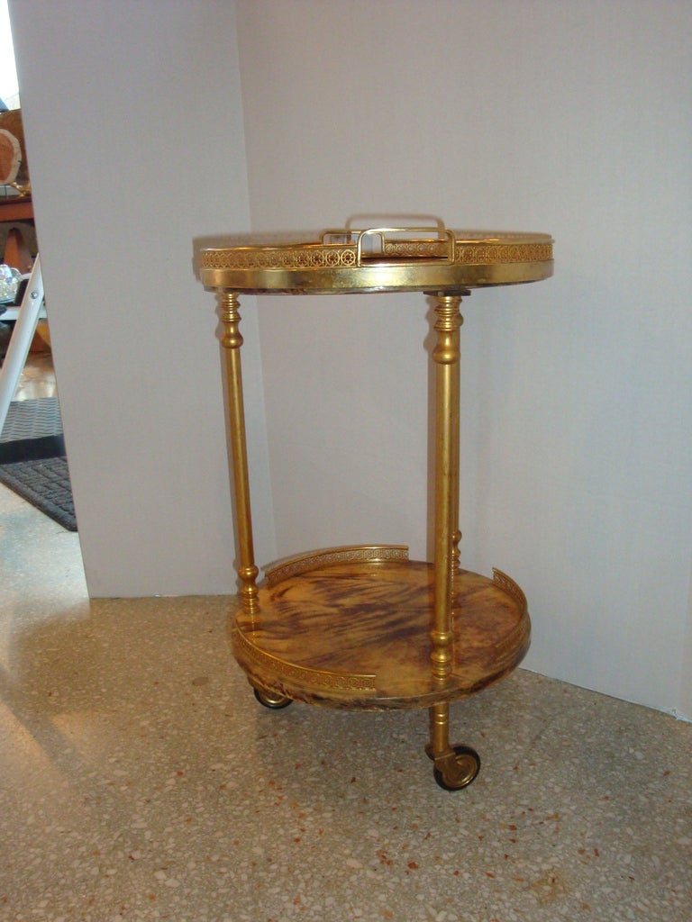 Aldo Tura Goat Skin Small Cart