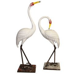 Pair of 1930 Cranes