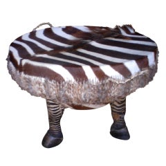 zebra drum table