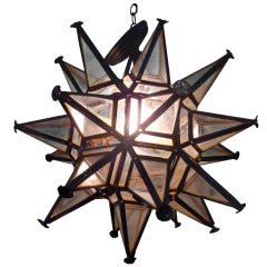 Antique Moravian Star Light Fixture