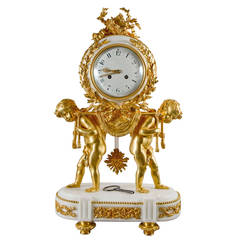 Gorgeous Louis XVI Style Mantel Clock