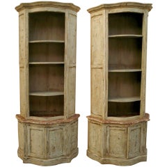 Pair of Bookcases with Beautiful Patina