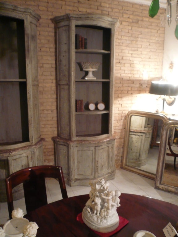 Pair of Bookcases with Beautiful Patina