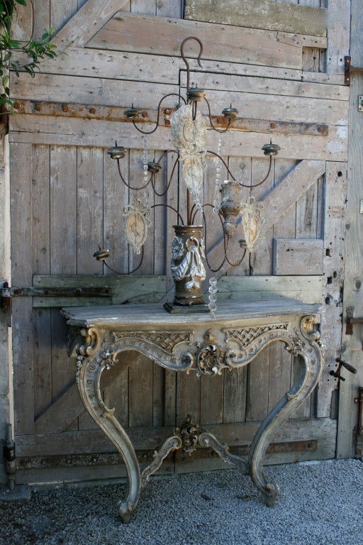 18th Century Baroque Carved Console