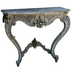 18th Century Baroque Carved Console