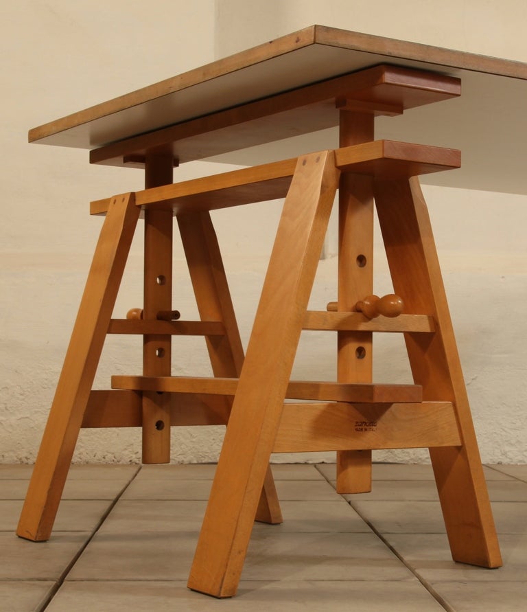 Italian 1980's 'vintage' Leonardo table, Achille Castiglioni