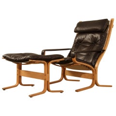Westnofa 'Siesta' chair+ ottoman Ingmar Relling (4 AVAILABLE)