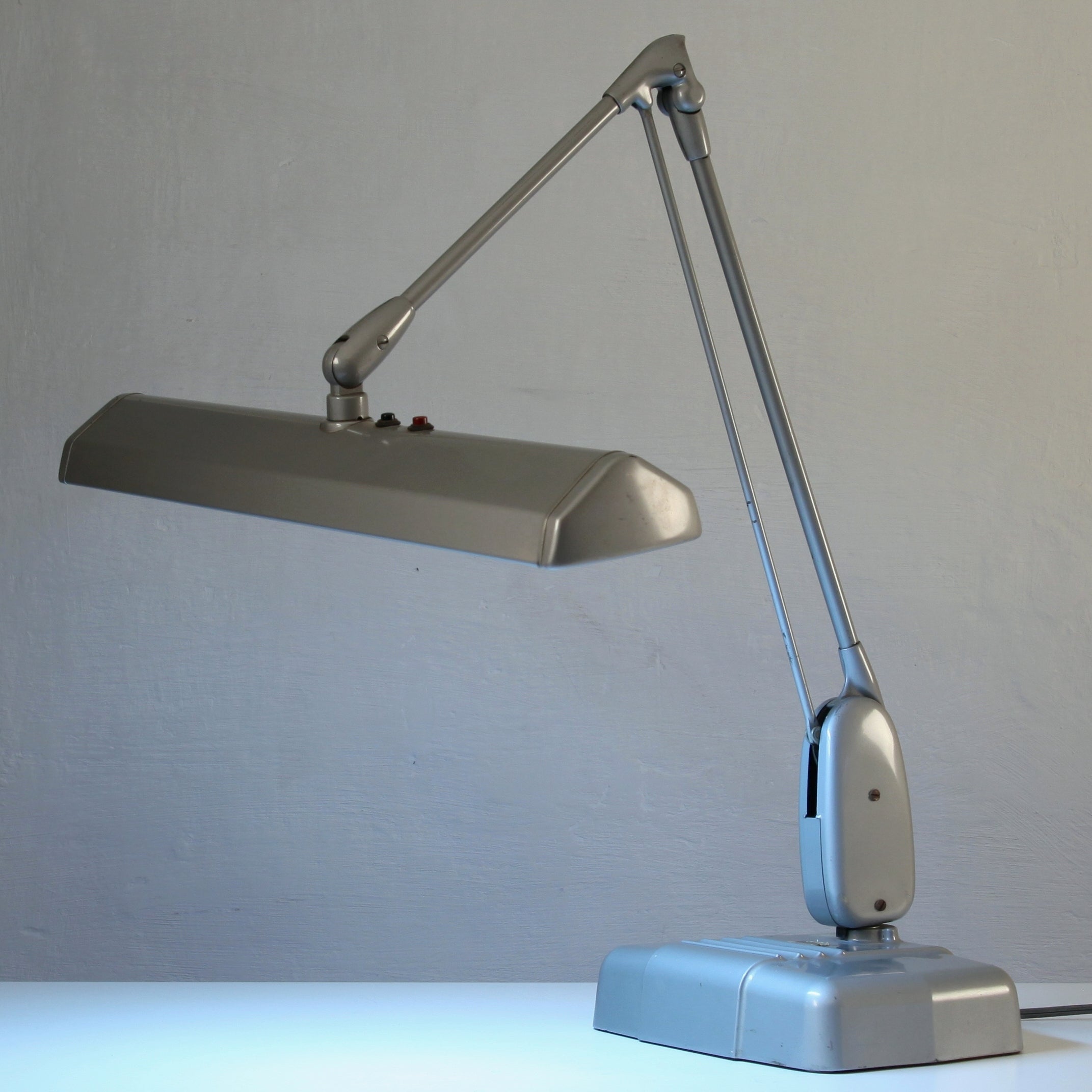 Old industrial metal table/desk lamp